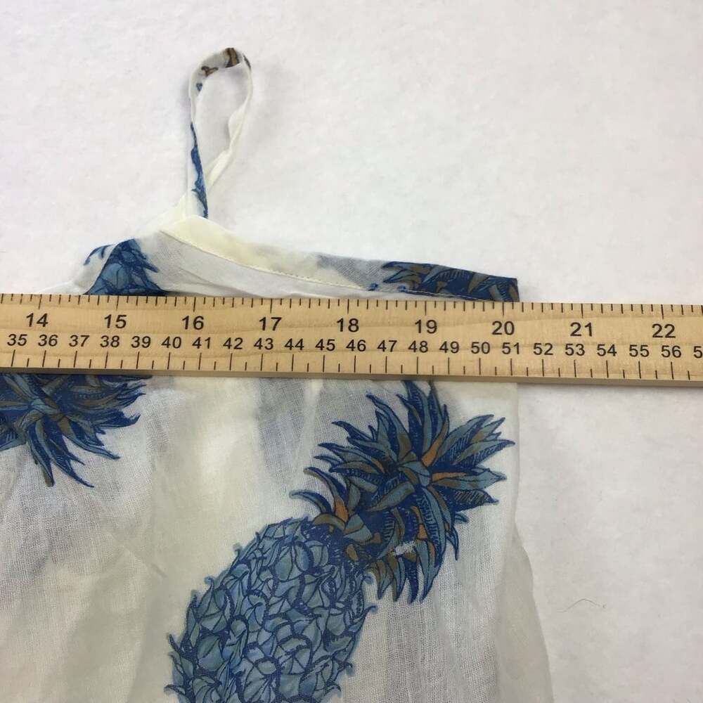 Lovestitch Anana Pineapple Print Criss Cross Maxi Dress Cover Up Medium Large - Picture 9 of 11